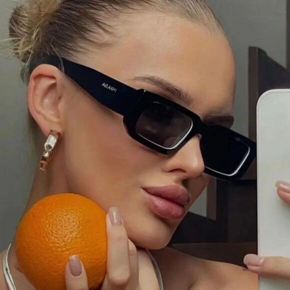 💯 NEW PRADA PR06YS 09Q5S0 BLACK GREY SUNGLASSES - Picture 4 of 13